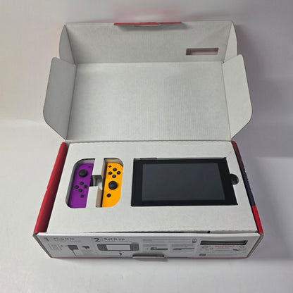 Nintendo Switch v2 Console Gaming System HAC-001(-01)  Orange/Purple