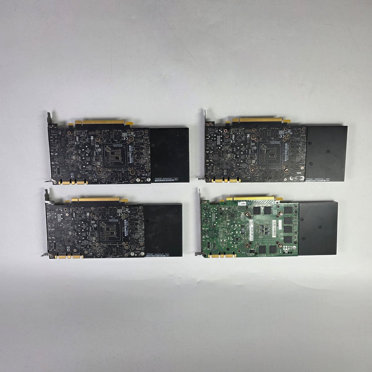 Lot of 4 Nvidia Quadro Graphics Cards GPUs P4000 Black