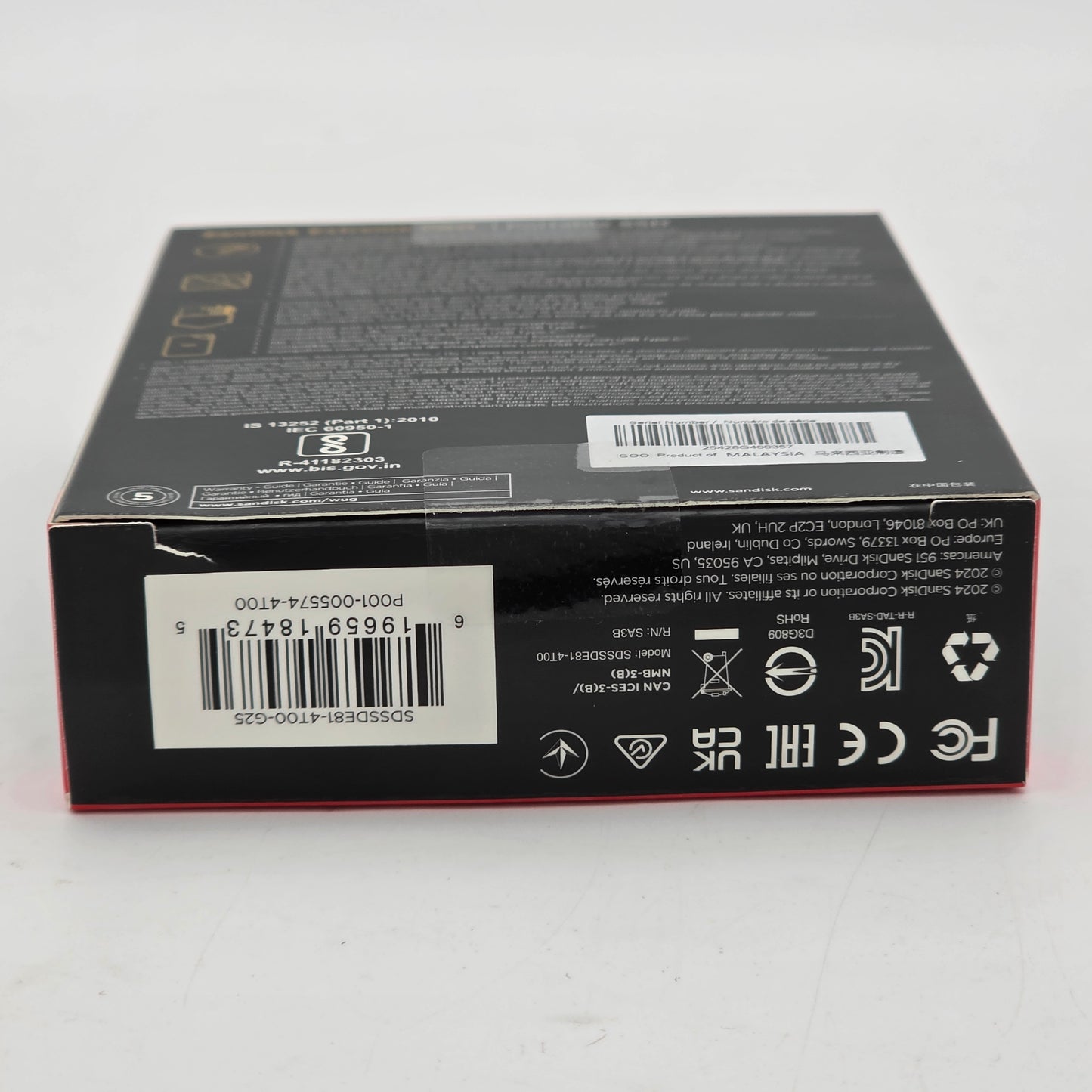 New SanDisk Portable EXTREME PRO PORTABLE SSD 4TB USB-C SSD SDSSDE81-4T00