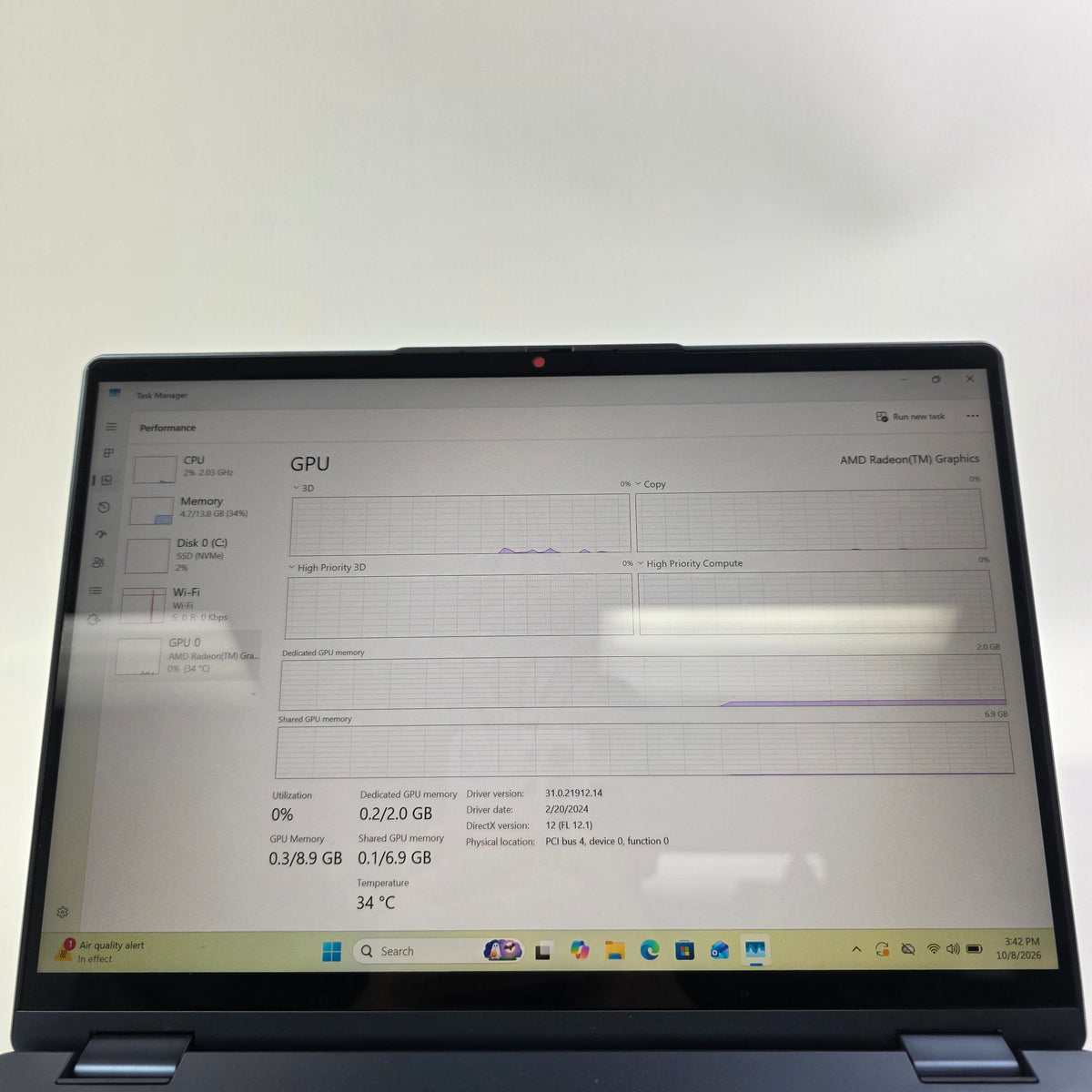 Lenovo Yoga 6 2-in-1 13.4 Ryzen 7 5700U 1.8GHz 16GB RAM 512GB SSD