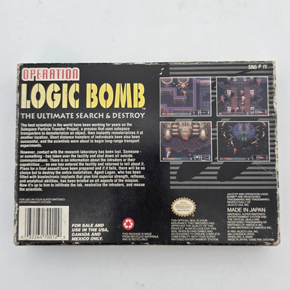 Operation Logic Bomb (Super Nintendo SNES, 1993)