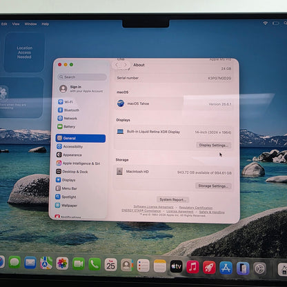 2026 Apple MacBook Pro 14" M5 Pro 16C GPU 4.6GHz 24GB RAM 1TB SSD A3426