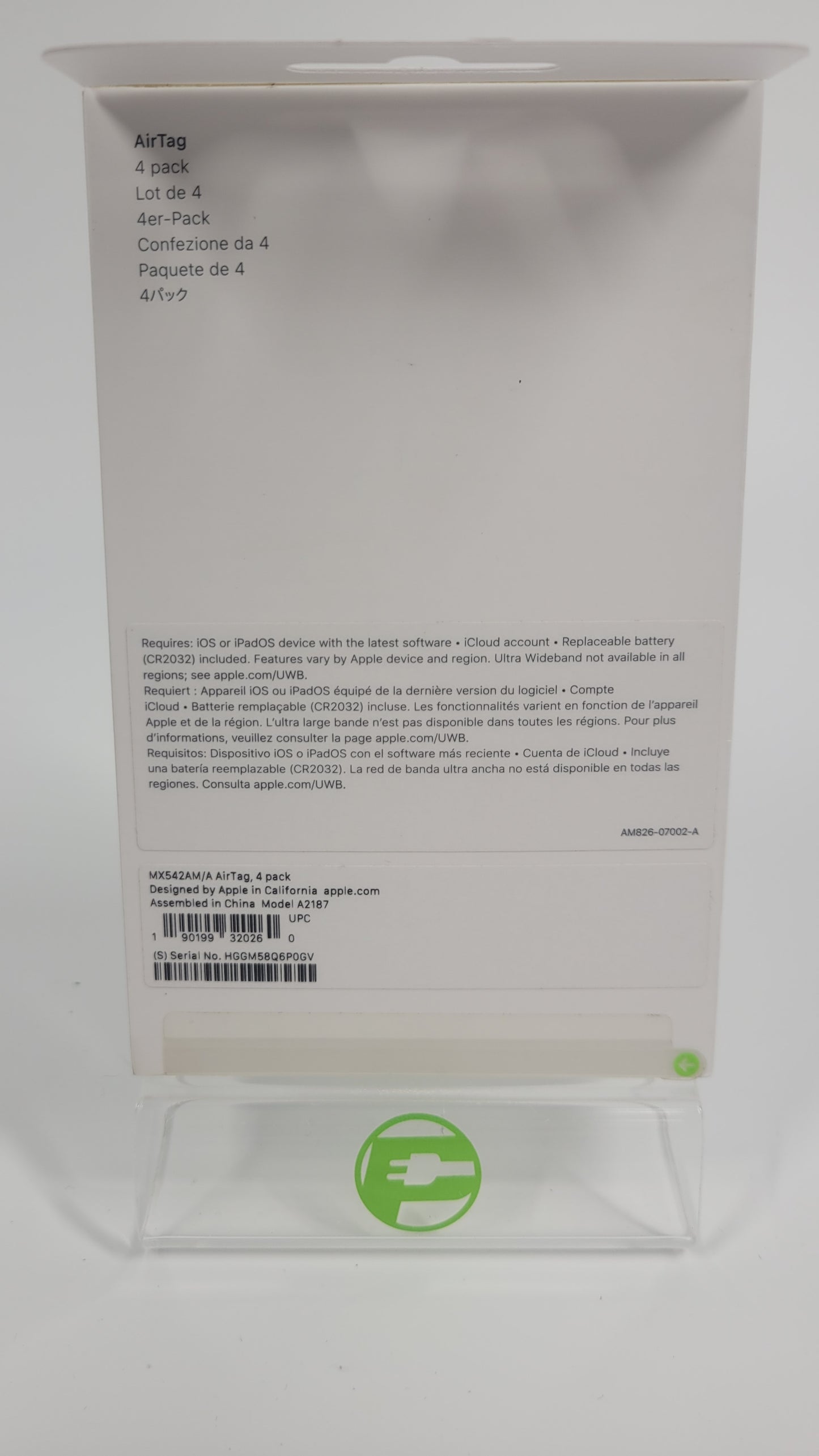 New Apple AirTag 4 Pack White A2187