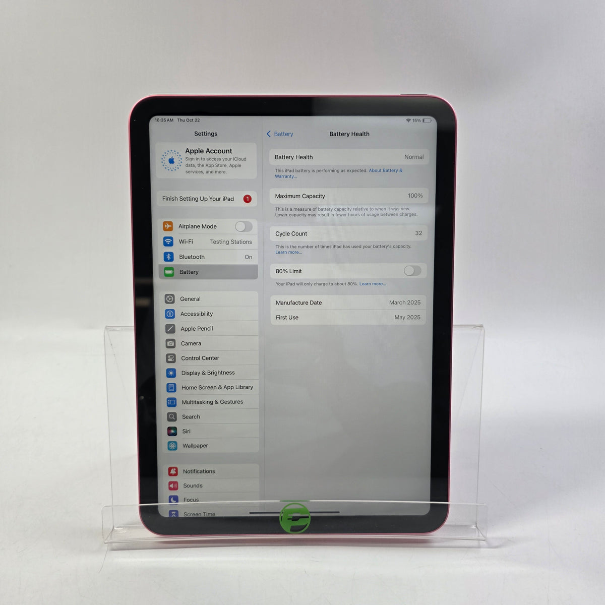 WiFi Only Apple iPad 11" (A16) 128GB Pink MD4E4LL/A