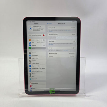WiFi Only Apple iPad 11" (A16) 128GB Pink MD4E4LL/A