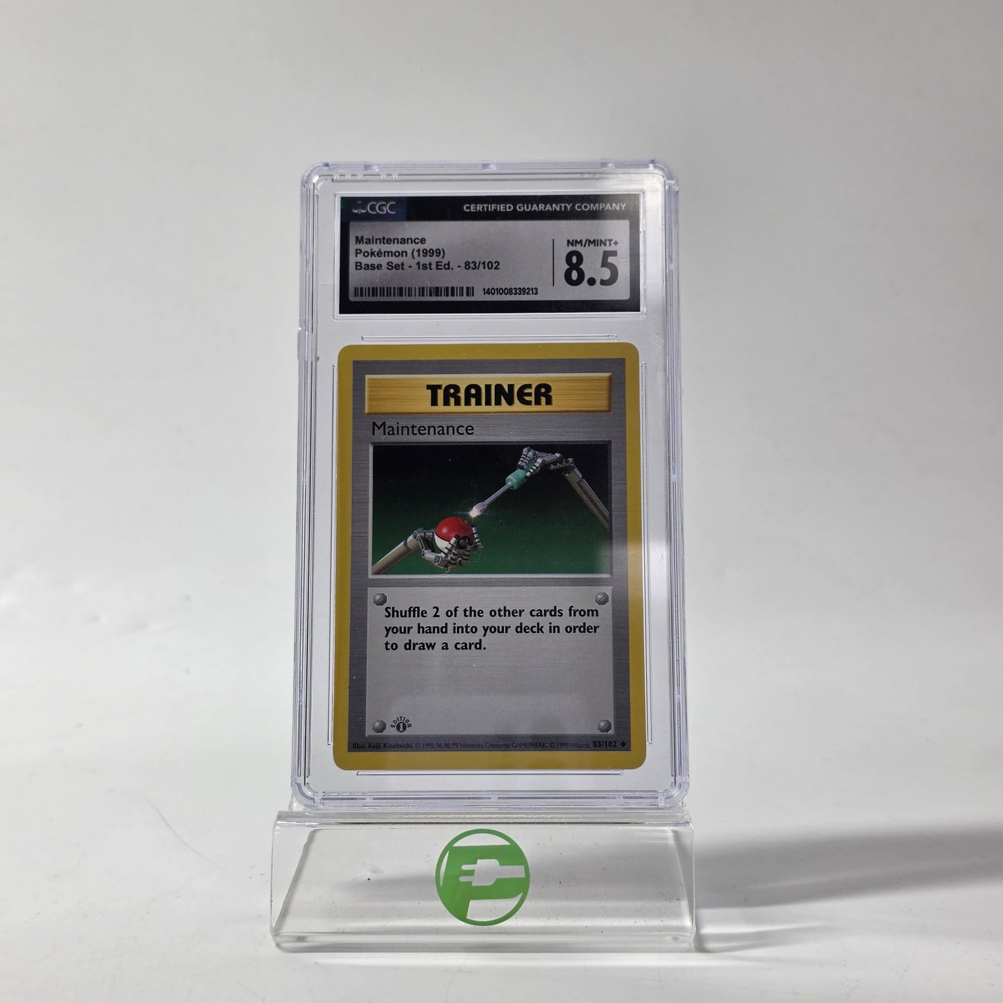 Pokémon TCG Base Set Maintenance 83/102 Regular English CGC 8.5