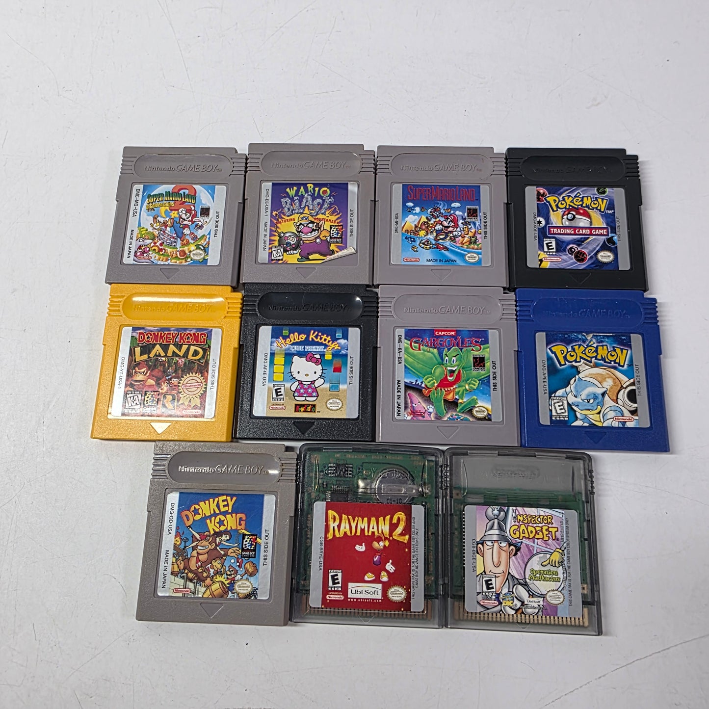 Lot of 11 Nintendo Game Boy Games