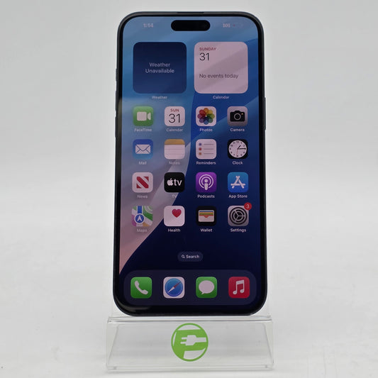 Unlocked Apple iPhone 16 Plus 256GB 18.1.1 Black MXUY3LL/A