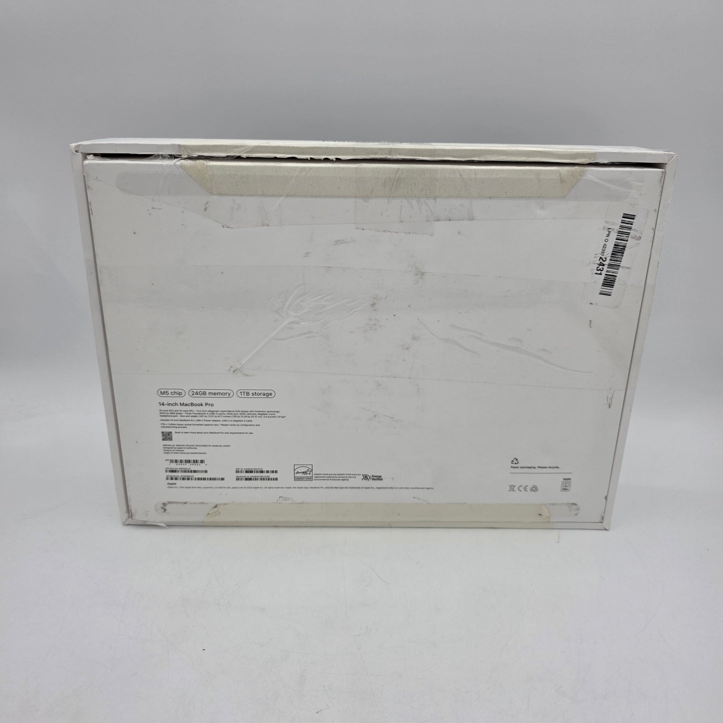 New 2025 Apple MacBook Pro 14" M4 4.5GHz 24GB RAM 1TB SSD A3434