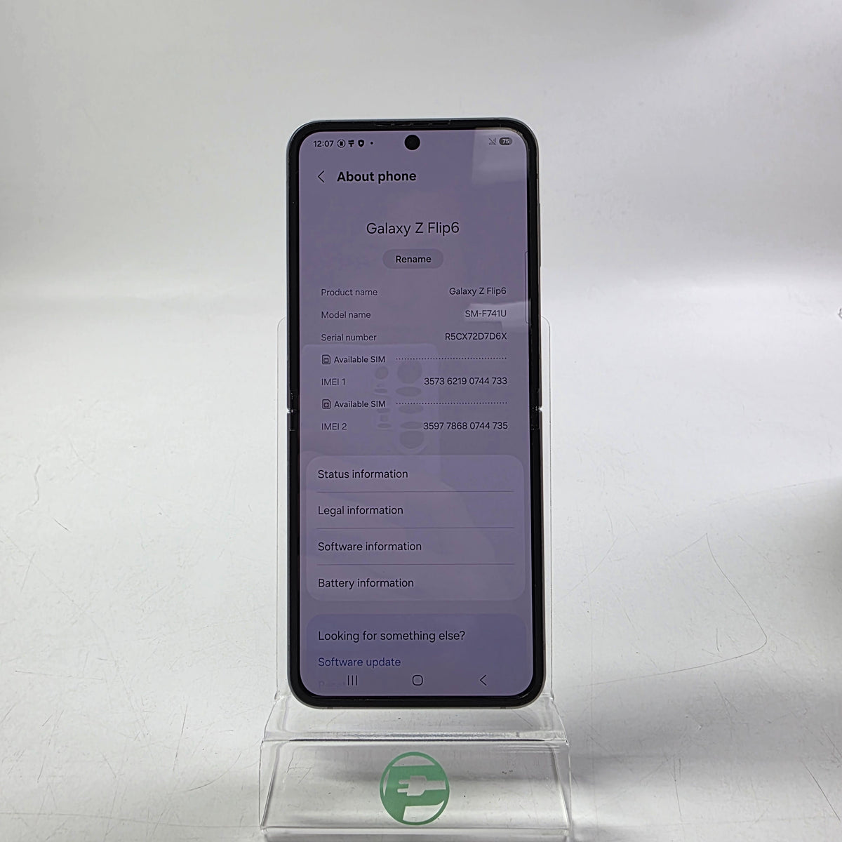 Unlocked Samsung Galaxy Z Flip6 12GB RAM 256GB SM-F741U Silver Shadow