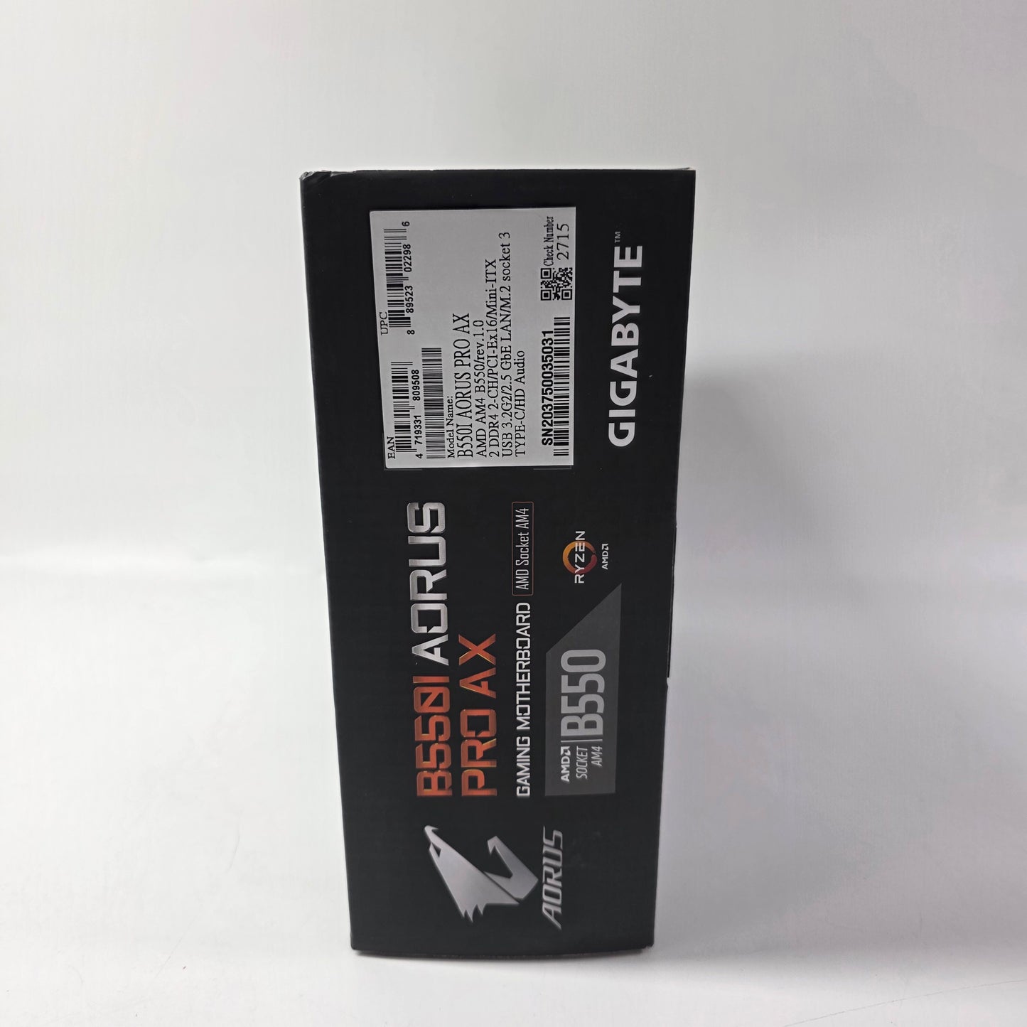 Gigabyte MPG B550I Gaming Edge AM4 Mini-ITX AMD DDR4 Motherboard