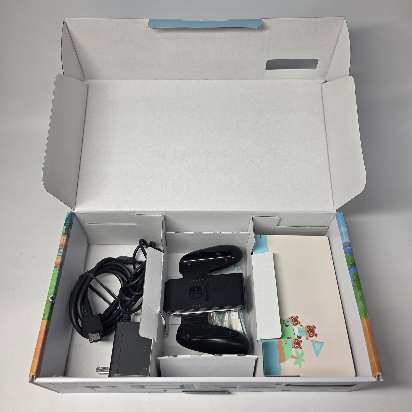 Nintendo Switch v1 Video Game Console HAC-001 Animal Crossing Edition