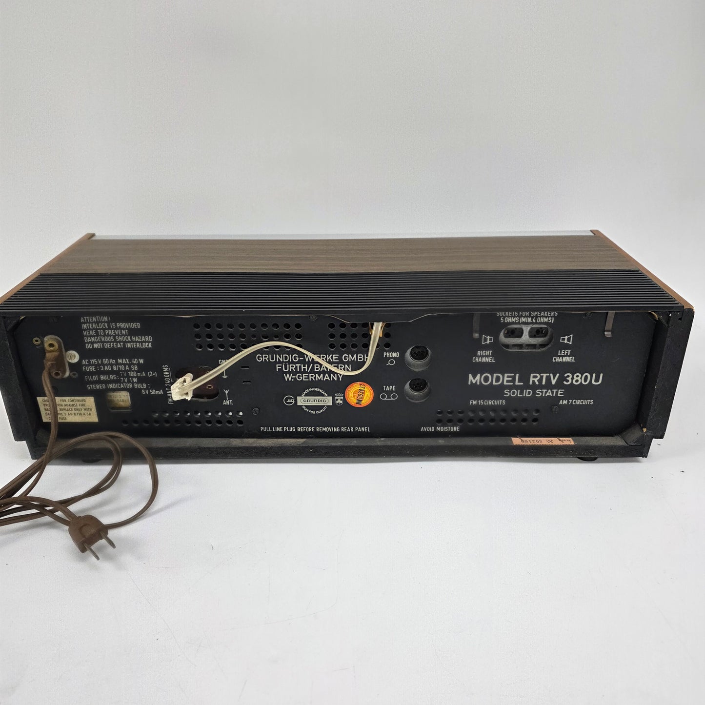 GRUNDIG RTV 380U Receiver