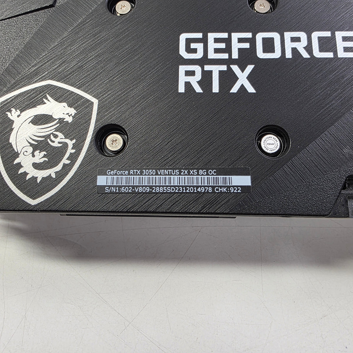 MSI GeForce RTX 3050 Ventus 2X OC 8GB GDDR6 Graphics Card G3050V2XXS8C