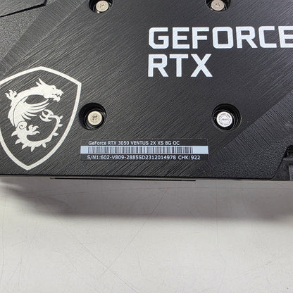 MSI GeForce RTX 3050 Ventus 2X OC 8GB GDDR6 Graphics Card G3050V2XXS8C