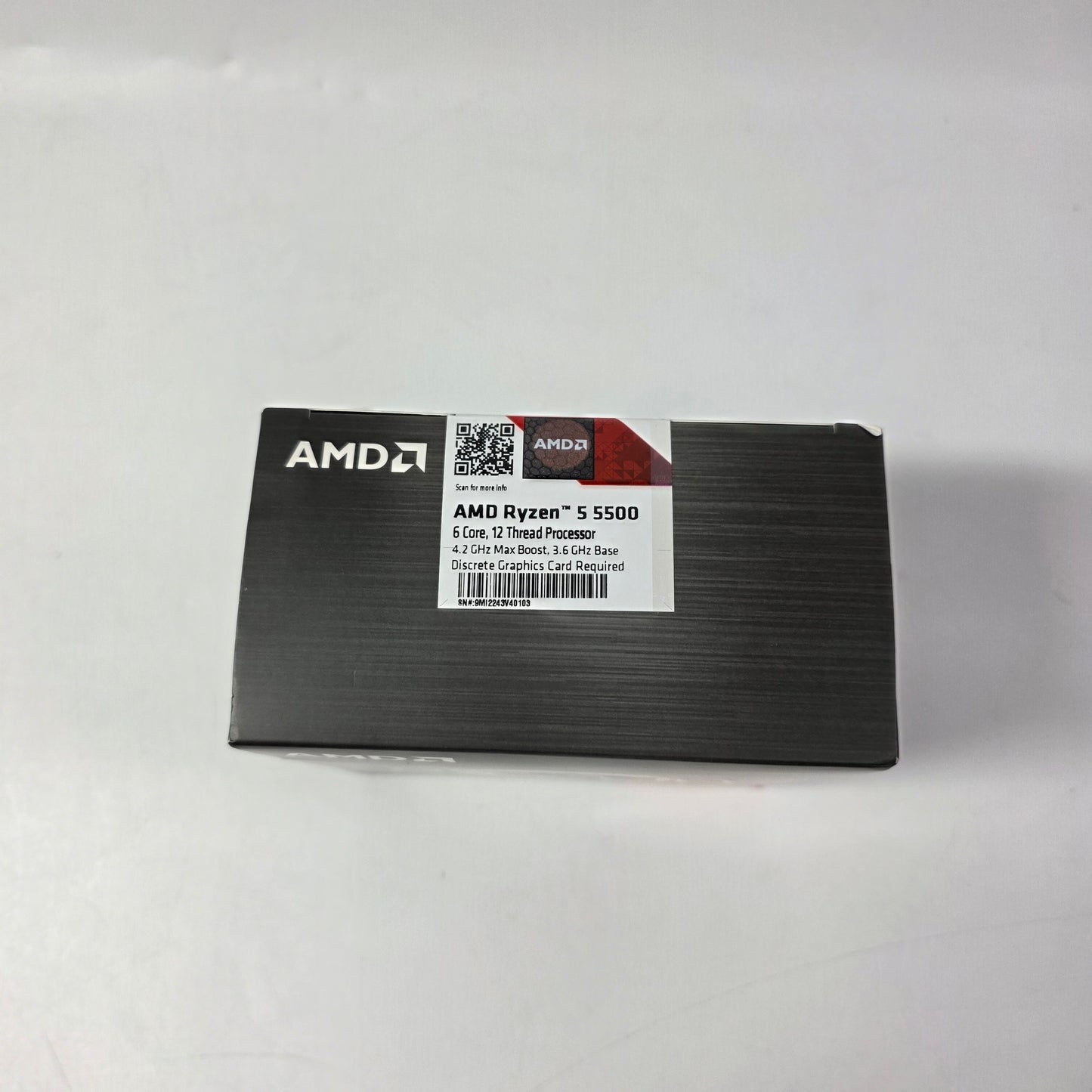 New AMD Ryzen 5 5500 3.60GHz 6 Core 100-100000457 12 Thread AM4