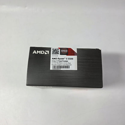 New AMD Ryzen 5 5500 3.60GHz 6 Core 100-100000457 12 Thread AM4