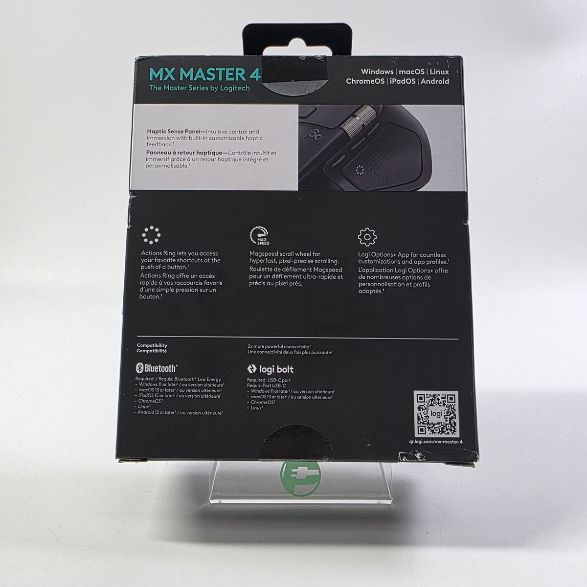 New Logitech MX Master 4 MR0118 Wireless Mouse Black