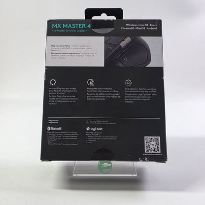 New Logitech MX Master 4 MR0118 Wireless Mouse Black