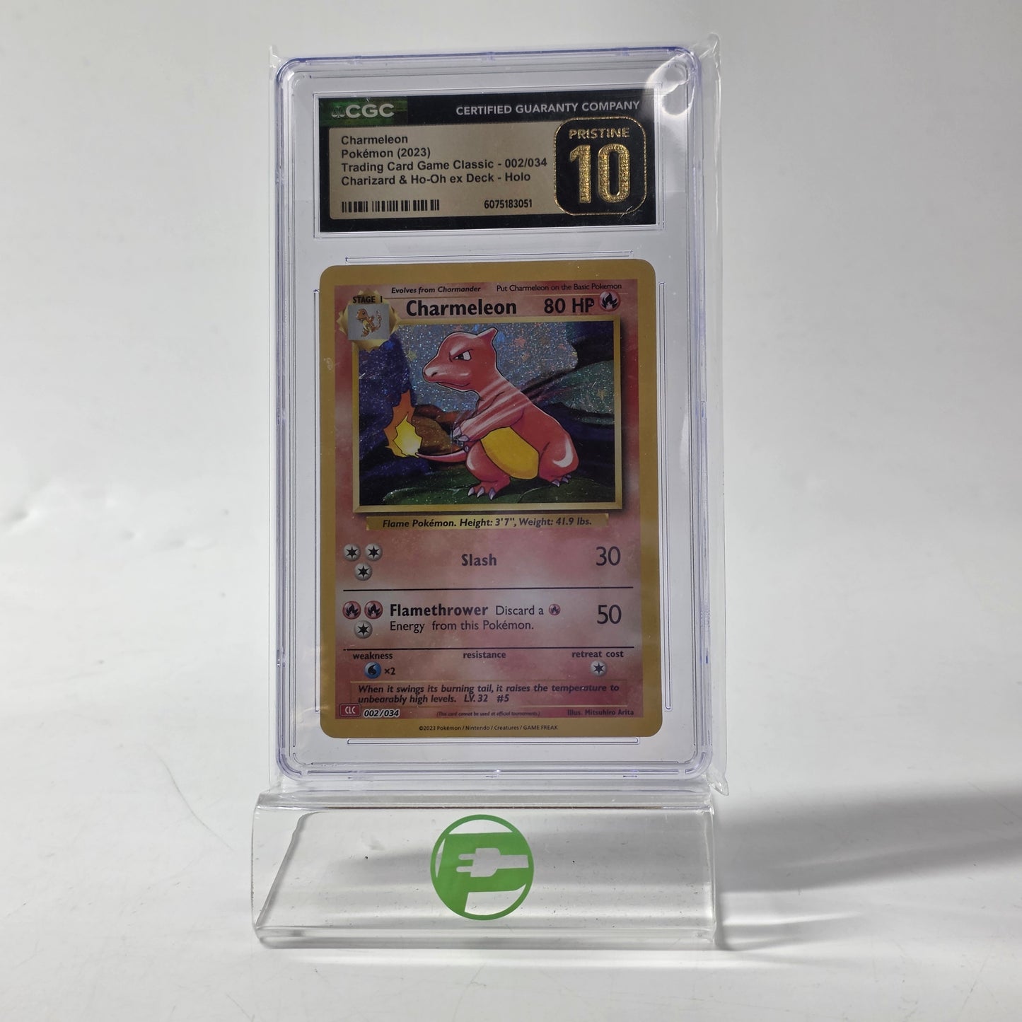Pokémon TCG Trading Card Game Classic Charmeleon 002/034 Holo English CGC 10