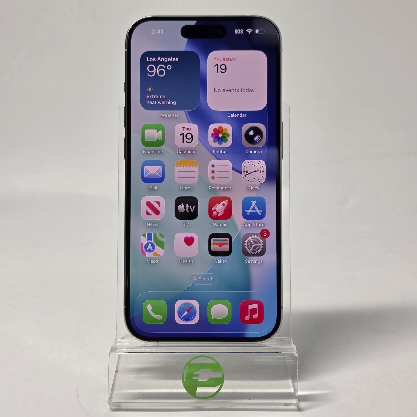 Factory Unlocked Apple iPhone 15 Pro 1TB White Titanium MTU43LL/A