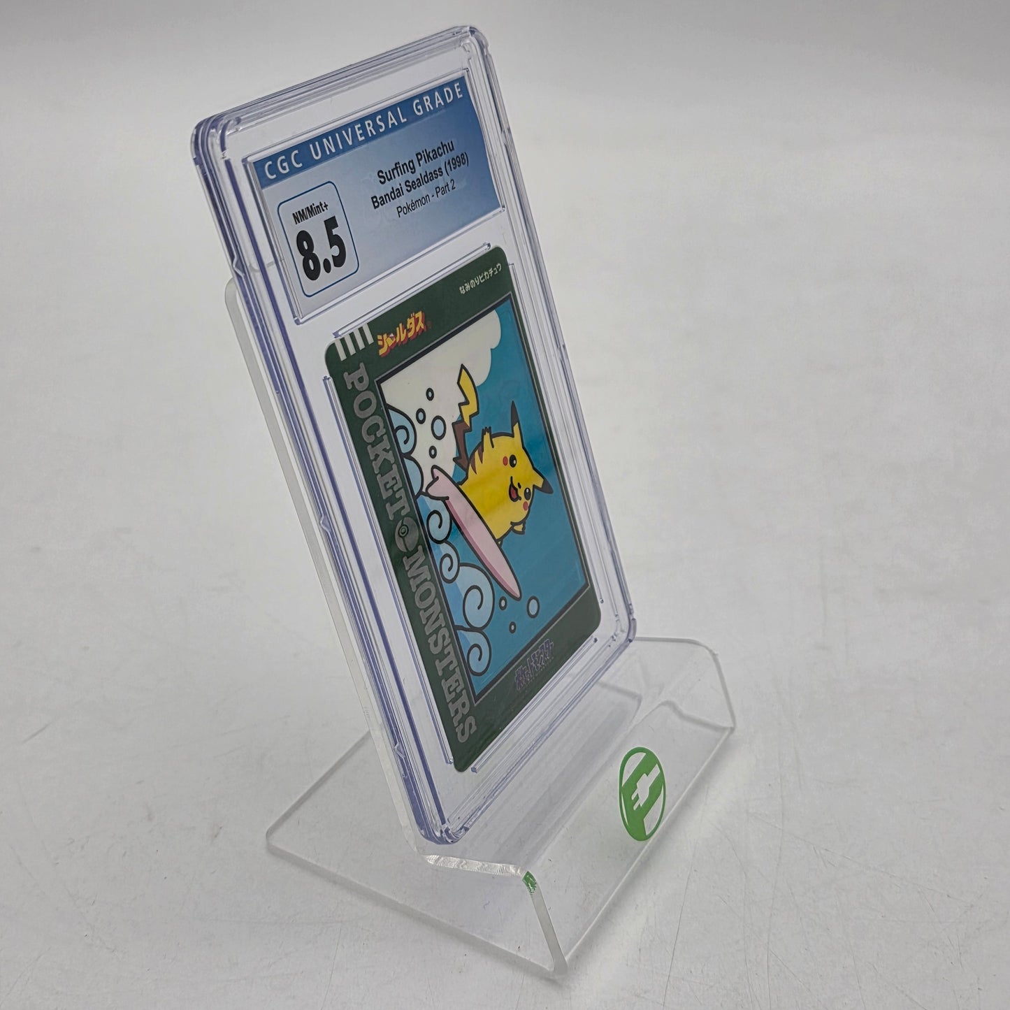 Pokémon TCG Japanese Sealdass Series 2 Surfing Pikachu Regular Japanese CGC 8.5
