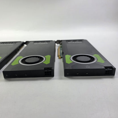 Lot of 4 Nvidia Quadro Graphics Cards GPUs P4000 Black