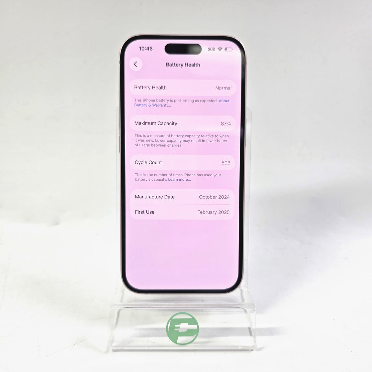 Factory Unlocked Apple iPhone 15 128GB Pink MTLW3LL/A