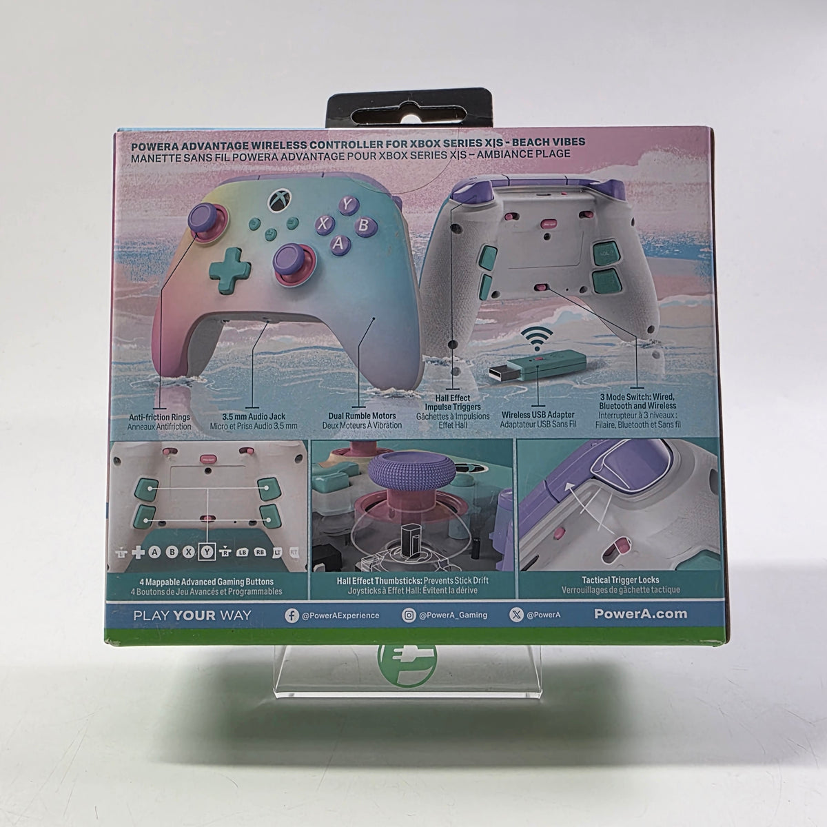New Power A Advantage Wireless Xbox Controller XBGPAWL