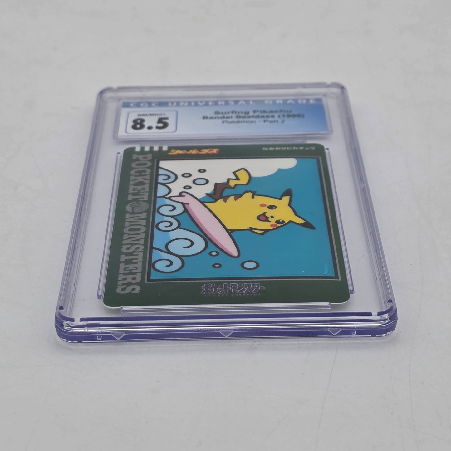 Pokémon TCG Japanese Sealdass Series 2 Surfing Pikachu Regular Japanese CGC 8.5