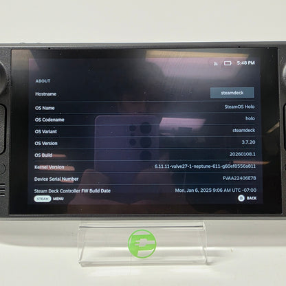 Valve Steam Deck 7" AMD 7nm Ryzen APU 16GB RAM 512GB Black 1010