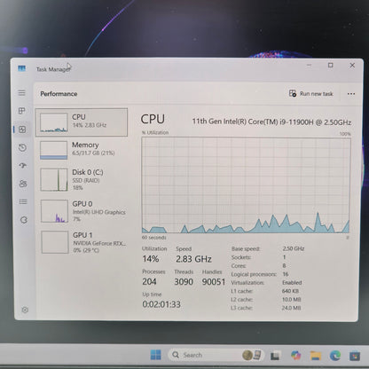 Alienware X15 R1 15.6" i9-11900H 2.5GHz 32GB RAM 2TB SSD GeForce RTX 3080