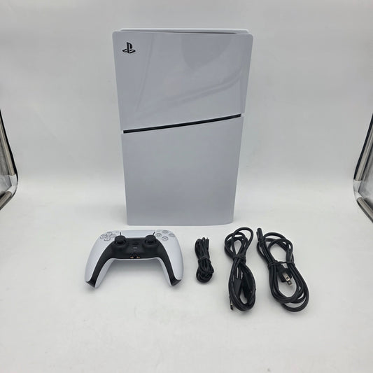 Sony PlayStation 5 Slim Digital Edition 1TB White Console Gaming System CFI-2015