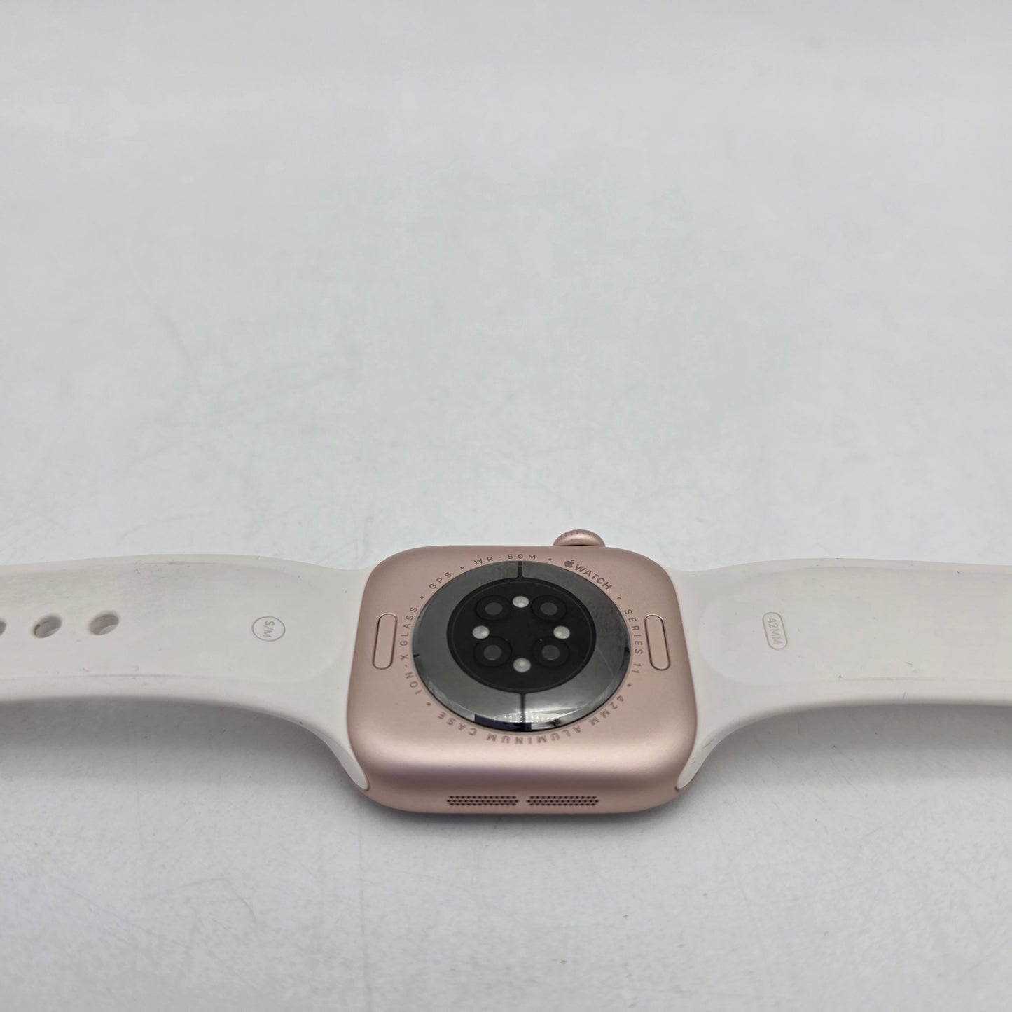 GPS Only APPLE Watch Series 11 42MM Black Aluminum Starlight Sport Band A3331