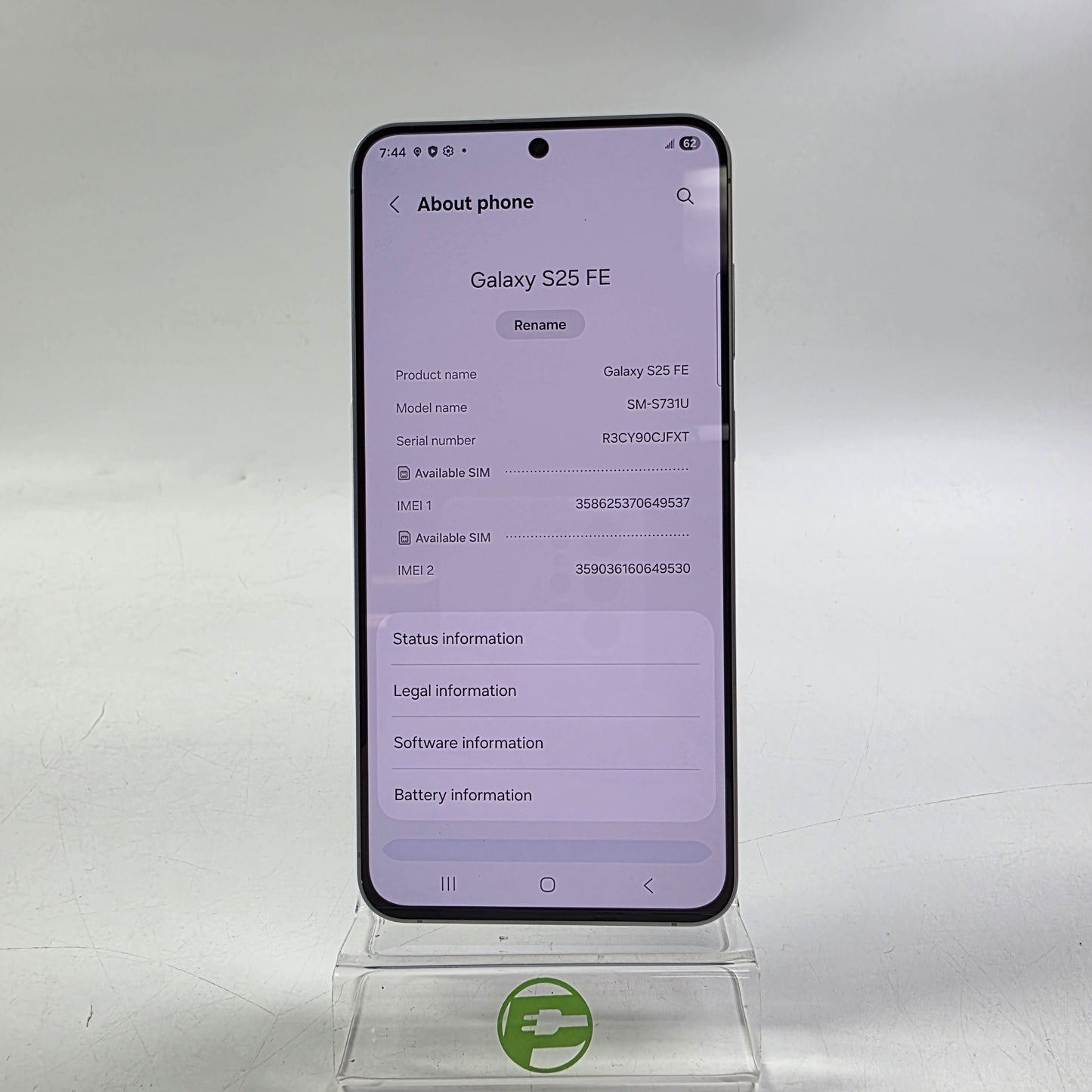 Factory Unlocked Samsung s25 FE 8GB RAM 128GB SM-S731U Graphite