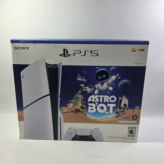 Sony PlayStation 5 Slim Disc PS5 1TB White Console Gaming System CFI-2015