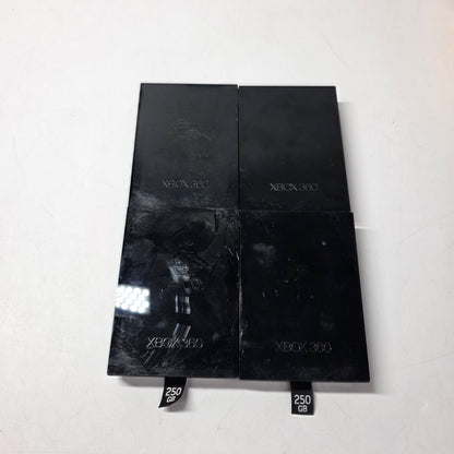 LOT OF 4 Microsoft Xbox 360 S Hard drives 1451 (250Gbs)
