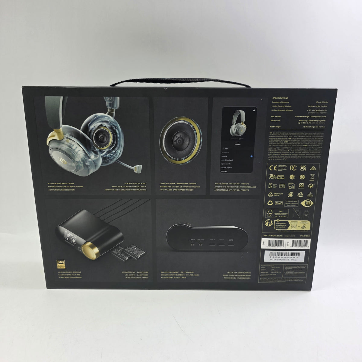 steel series arctis nova elite Hi-Res Wireless Gaming Headset HS32