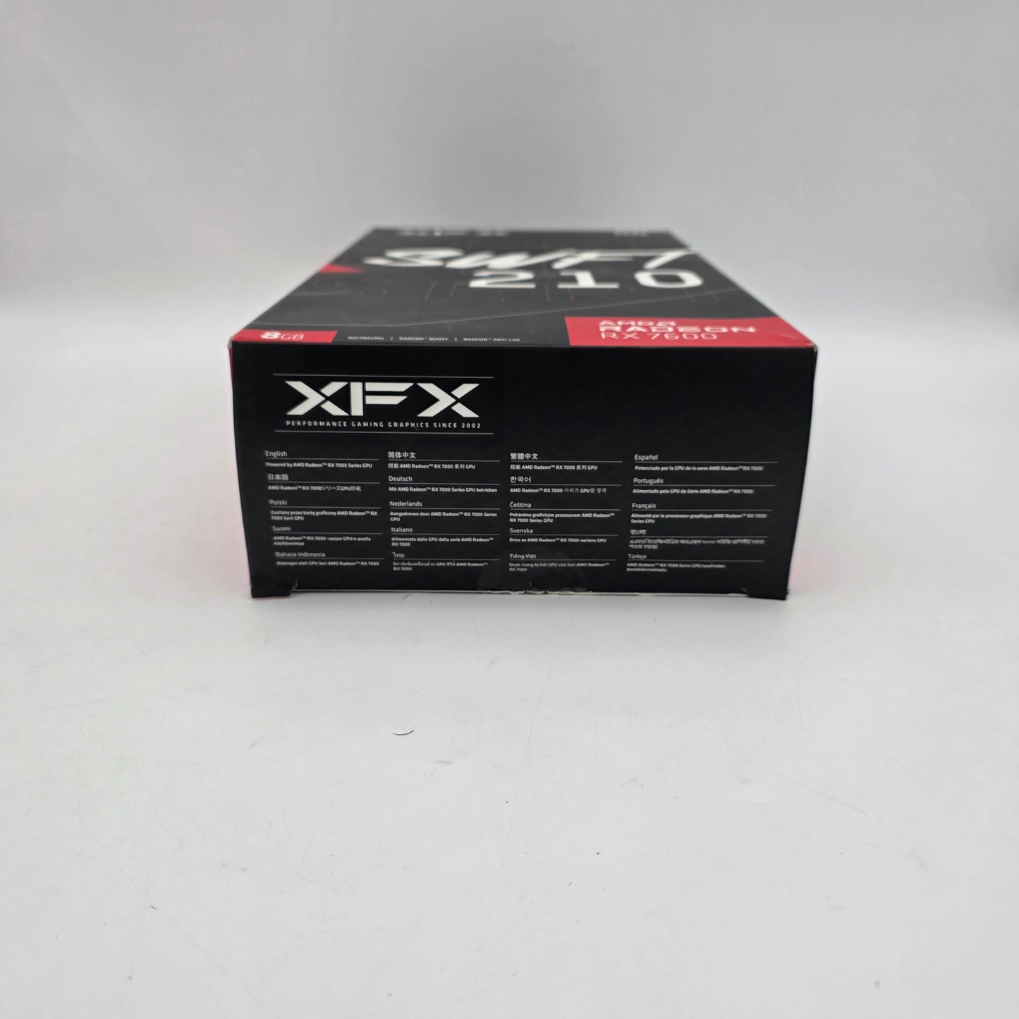 New XFX Radeon RX 7600 8GB GDDR6 Graphics Card RX-76PSWFTFR SPEEDSTER SWIFT 210