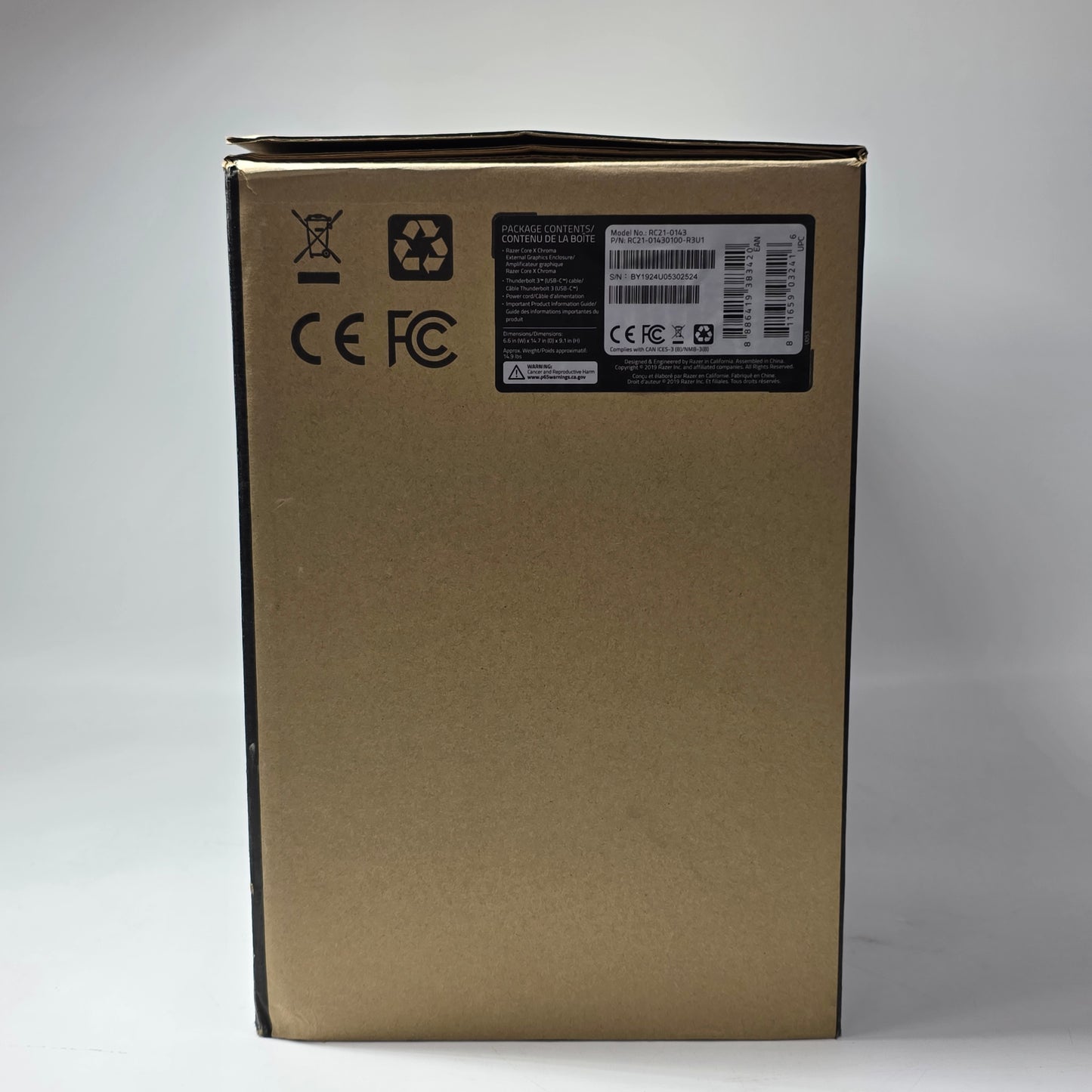 Razer Core X Chroma External GPU RC21-0143