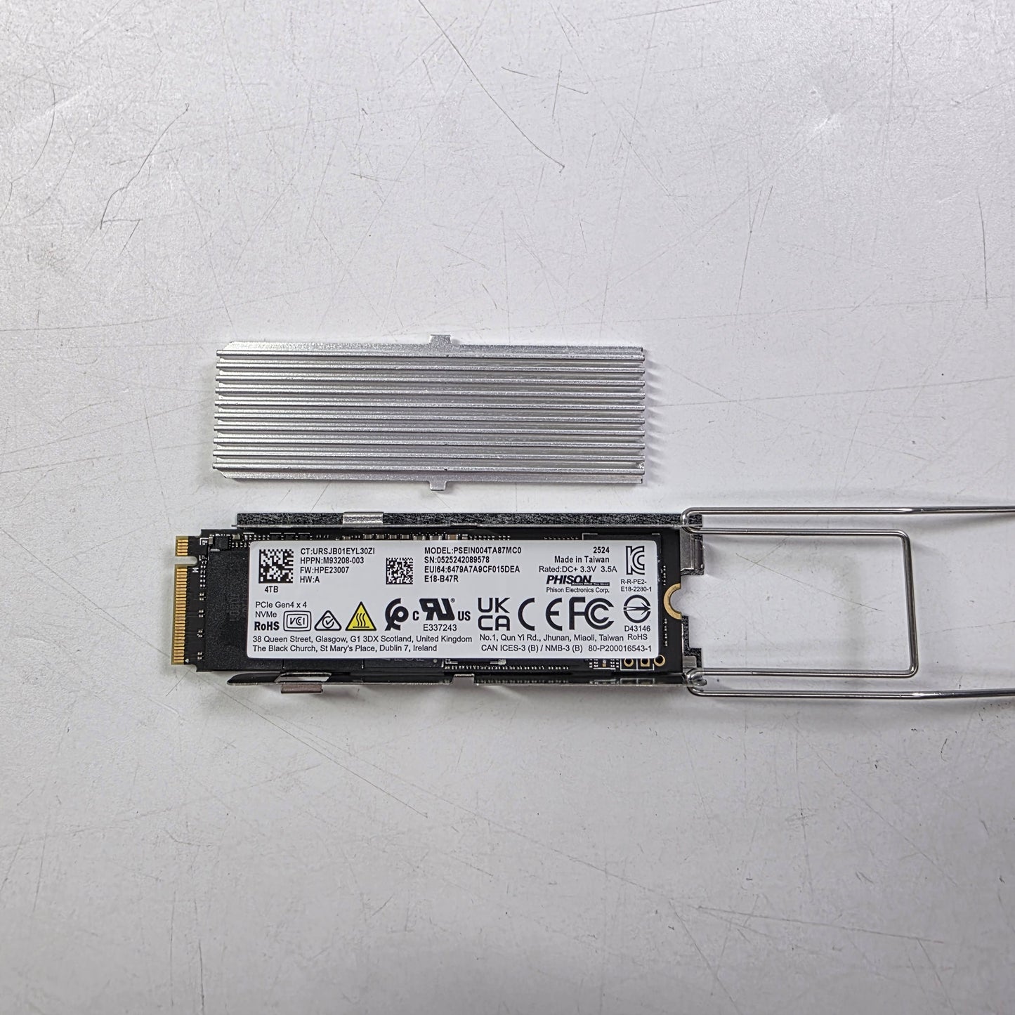 HP 2280mm Phison 4TB M.2 NVMe Gen 4.0 x 4 SSD PSEIN004TA87MC0