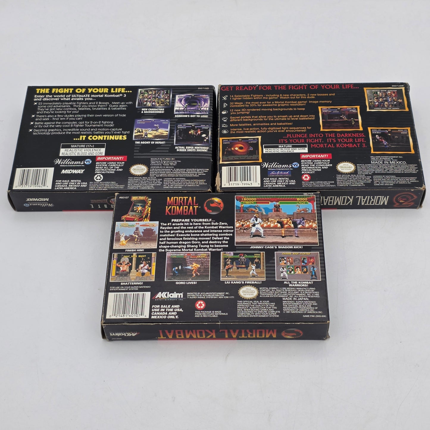 Lot of 3 Super Nintendo SNES Games See Description For Titles