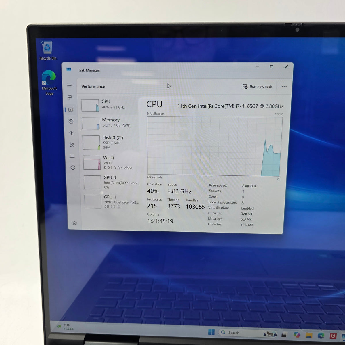 Dell Inspiron 7706 2-IN-1 17.2 i7-1165G7 2.8GHz 16GB RAM 512GB SSD GeForce MX350