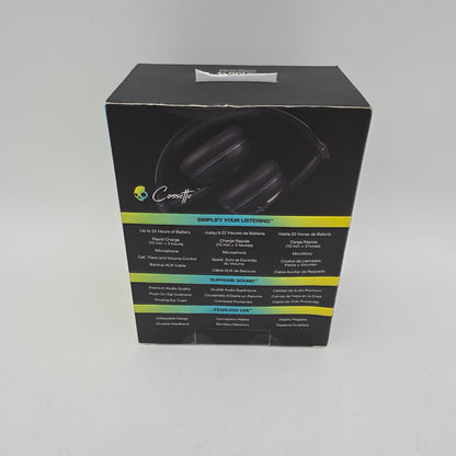 New Skullcandy cassette Wireless Over-Ear Bluetooth Headphones Black S5CSW