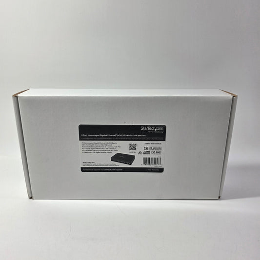 New StarTech 8 Port Unmanaged Ethernet POE IES81000POE