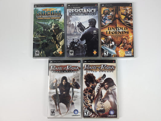Lot of 5 Sony PlayStation Portable PSP Games