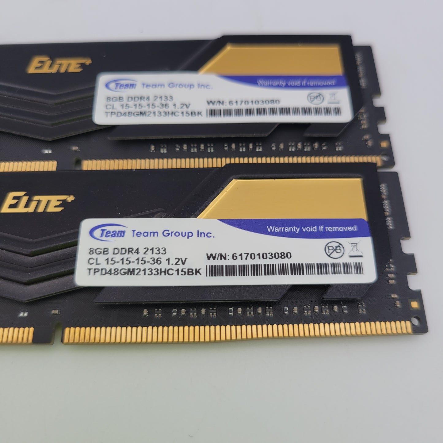 TeamGroup Elite 16GB (2x8GB) DDR4 2133MHz TPD48GM2133HC15BK