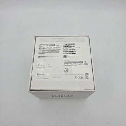 2024 Apple Mac Mini M4 16GB RAM 512GB SSD Silver MU9E3LL/A