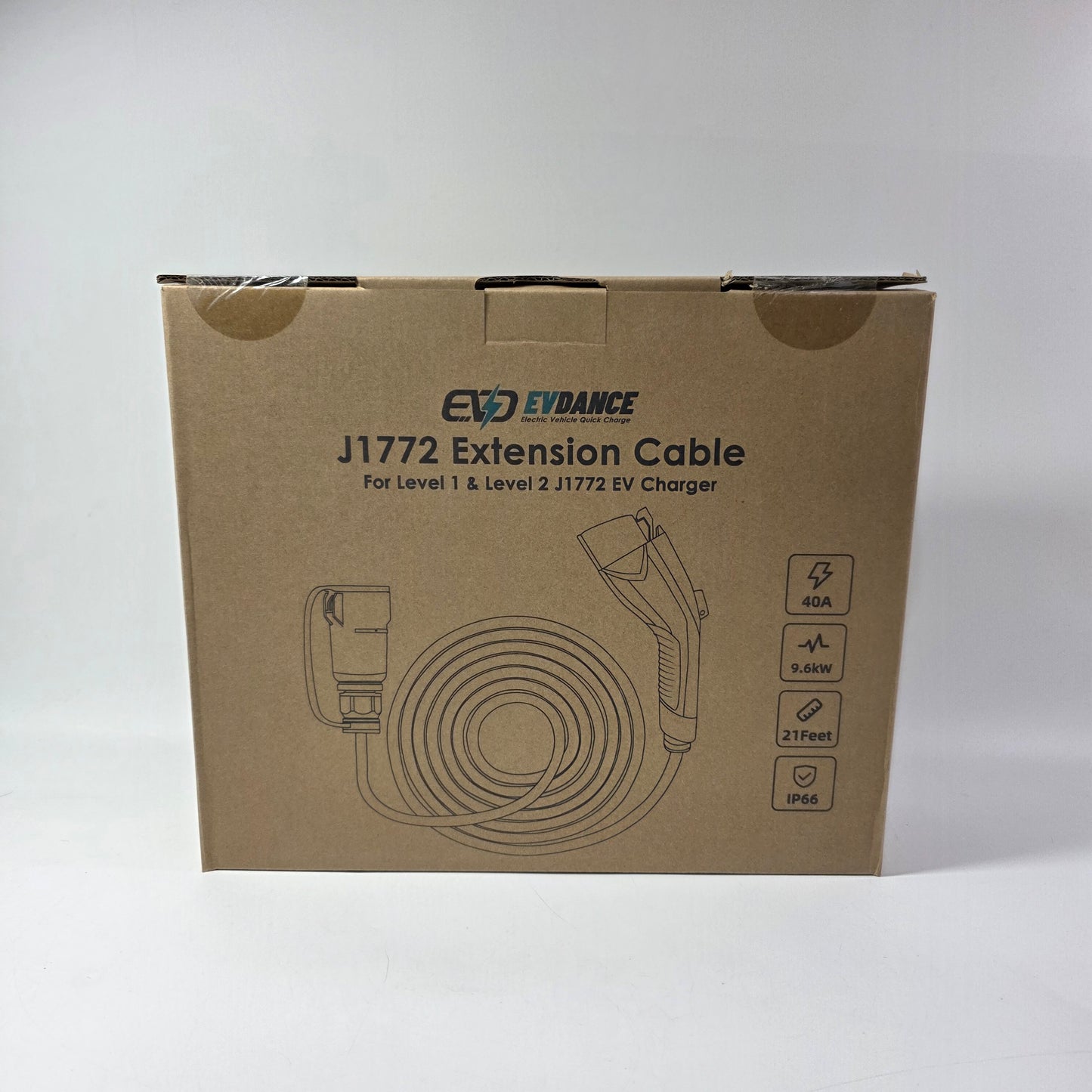 New EVDANCE J1772 Tesla Charging Extension Cord AC05001T