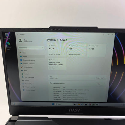 MSI Cyborg 15 A13VE 15.3 i7-13620H 2.4GHz 16GB RAM 512GB GeForce RTX 4050